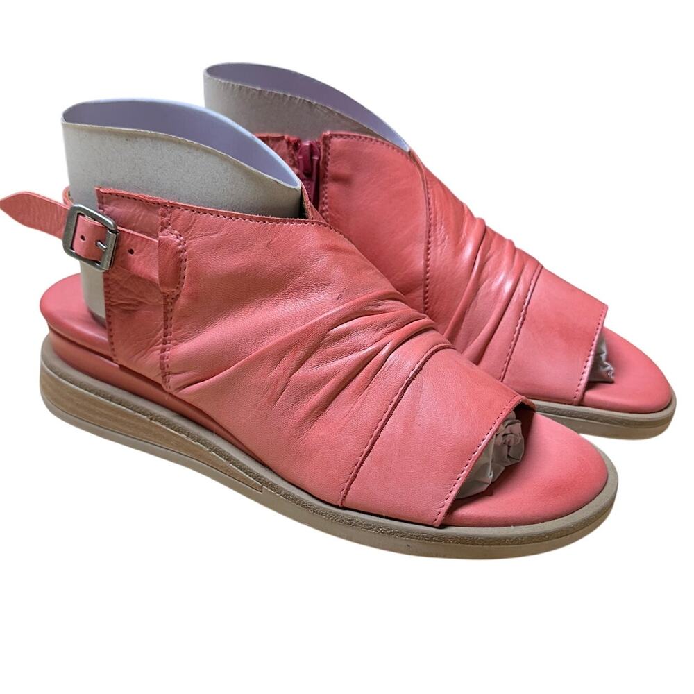 Miz Mooz Leather Backstrap Sandals Conor Azalea Pink Women's Size 36 (US 6) NIB